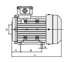 Moteur 7KW &agrave; arbre creux avec pompe AR Interpump pour machines de nettoyage commerciales 8